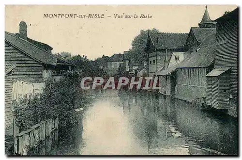 Montfort sur Risle - Vue sur la Risle - Cartes postales