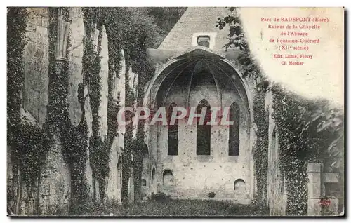 Parc de Radepont - Ruines de la Chapelle de l'abbaye de Fontaine Guerard - Cartes postales