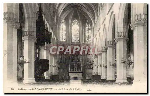 Caudebec les Elbeuf - Interieur de l&#39Eglise - Cartes postales