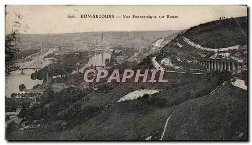 Bonsecours - Vue Panoramique sur Rouen Ansichtskarte AK