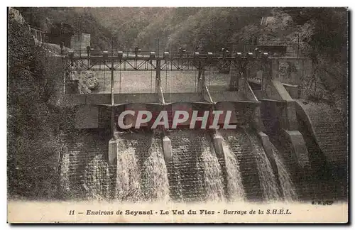 Seyssel - Le Val du Fier - Barrage de la SHEL - Ansichtskarte AK