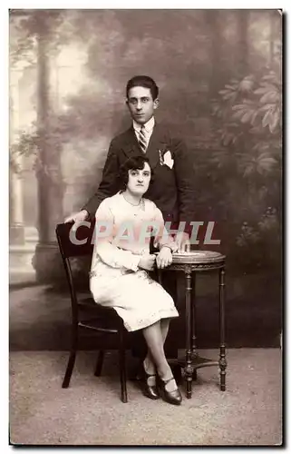 CARTE PHOTO Fantaisie - Couple - portrait - Ansichtskarte AK