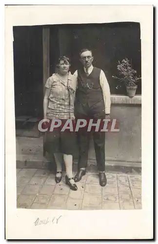 CARTE PHOTO Fantaisie - Couple - Ansichtskarte AK