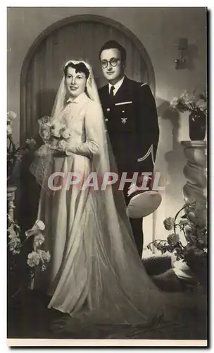 CARTE PHOTO Fantaisie - Couple - marriage - wedding - Cartes postales