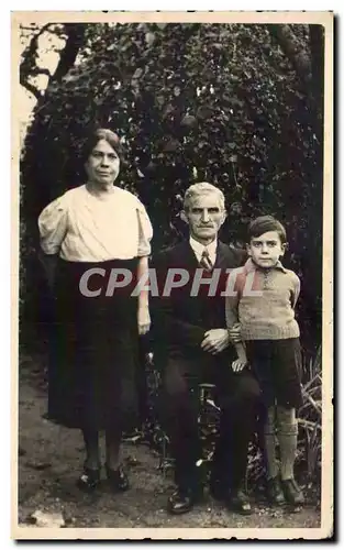 CARTE PHOTO Fantaisie - Couple - proud family - Ansichtskarte AK