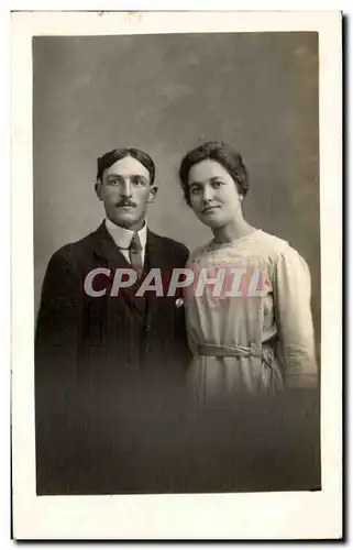 CARTE PHOTO Fantaisie - Couple - Ansichtskarte AK