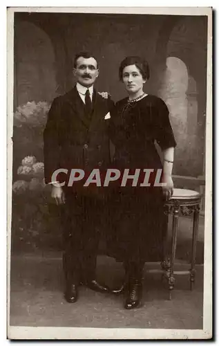 CARTE PHOTO Fantaisie - Couple - Ansichtskarte AK