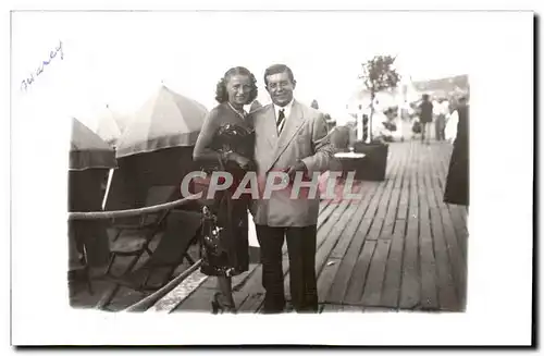 CARTE PHOTO Fantaisie - Happy Couple - Ansichtskarte AK