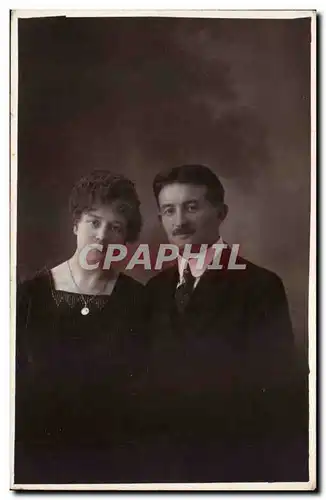 CARTE PHOTO Fantaisie - Smiling Couple - Ansichtskarte AK