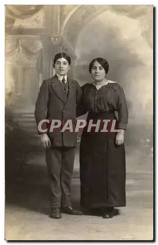 CARTE PHOTO Fantaisie - Couple - Cartes postales