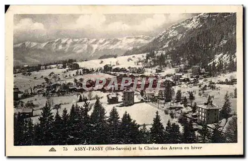 Assy Passy - Chaine des Aravis en hiver - Cartes postales