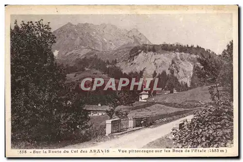 Aravis - Sur la Route du Col - Vue Pittoresque sur les rocs de l&#39etale - Ansichtskarte AK