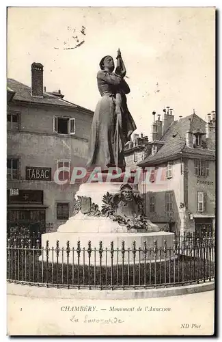 Cartes postales Chambery Monument de l&#39annexion