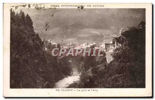 Cartes postales Flumet Le pont et l&#39Arly