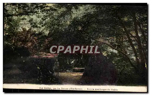 Cartes postales Le Jotty par la VErnay Entree des gorges du diable