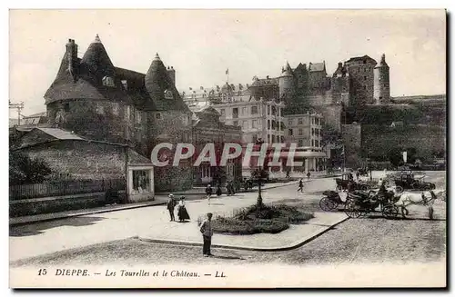 Ansichtskarte AK Dieppe Les tourelles et le chateau