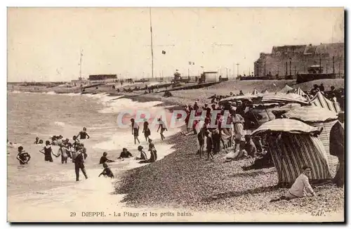 Ansichtskarte AK Dieppe La plage et les petits bains