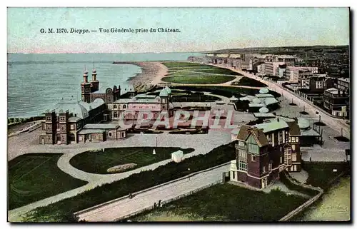 Ansichtskarte AK Dieppe Vue generale prise du chateau