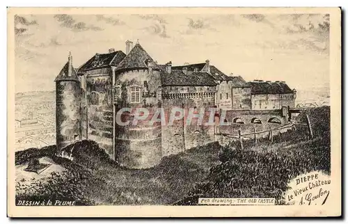 Cartes postales Dieppe Le vieux chateau