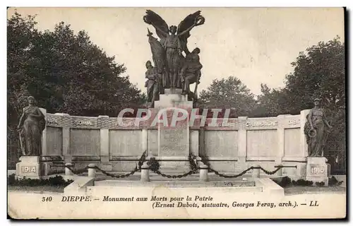 Ansichtskarte AK Dieppe Monument aux morts pour la patrie (Ernest Dubois)
