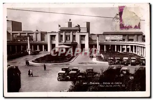 Cartes postales Dieppe Entree du casino