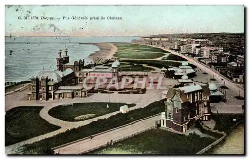 Ansichtskarte AK Dieppe Vue generale prise du chateau