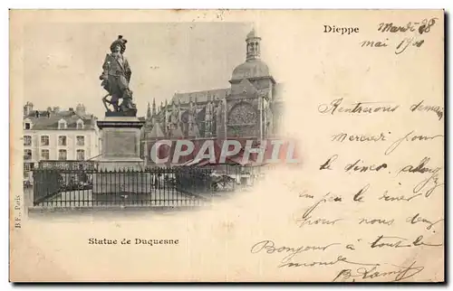 Cartes postales Dieppe Statue de Duquesne