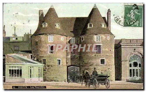 Cartes postales Dieppe Les tourelles