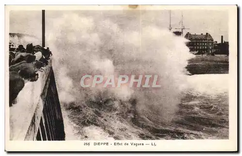 Cartes postales Dieppe Effet de vagues