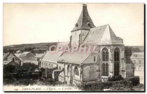 Cartes postales Criel Plage L&#39eglise l&#39abside