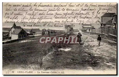 Cartes postales Criel Plage Les nouveaux chalets