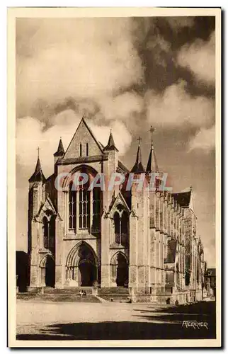 Cartes postales Eu La collegiale Facade