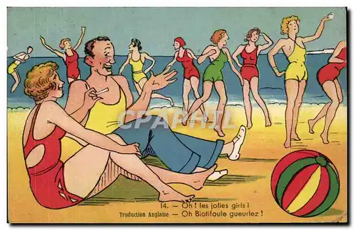 Cartes postales Fantaisie Illustrateur Oh les jolies girls !