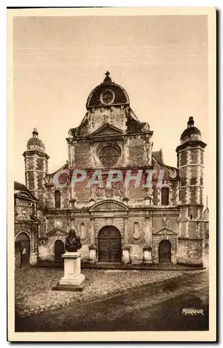 Cartes postales Eu La chapelle du college et le buste du sculpteur Michel Anguier ne a Eu