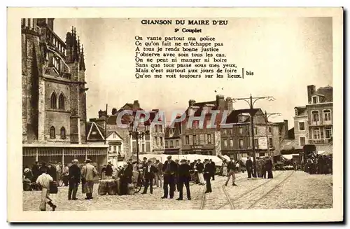 Cartes postales Eu Place Carnot un jour de foire