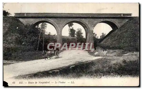 Cartes postales Eu Route de Neufchatel Le viaduc