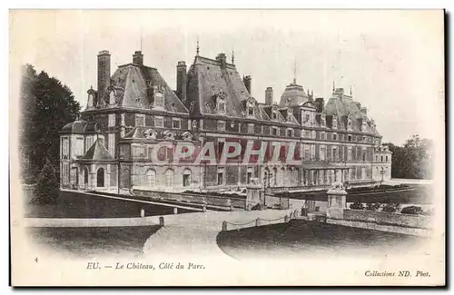 Cartes postales Eu Le chateau cote du parc