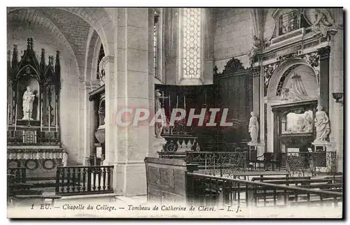 Ansichtskarte AK Eu Chapelle du college Tombeau de Catherine de Cleves