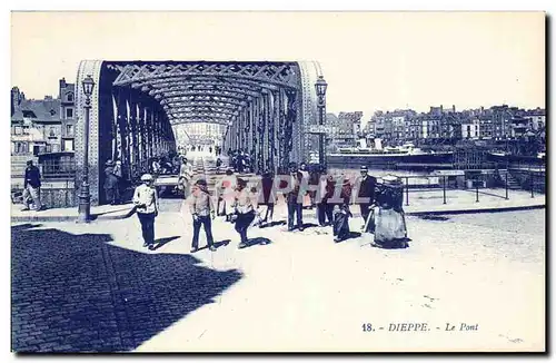 Cartes postales Dieppe Le pont