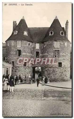 Cartes postales Dieppe Les tourelles Automobile Animee