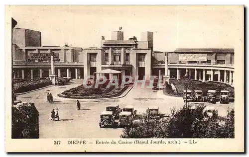 Cartes postales Dieppe Entree du casino (Raoul Jourde)