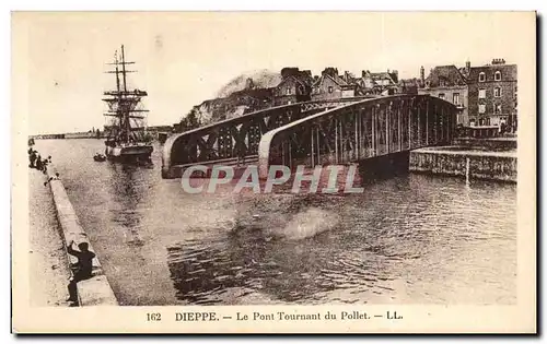 Cartes postales Dieppe Le pont tournant du Pollet