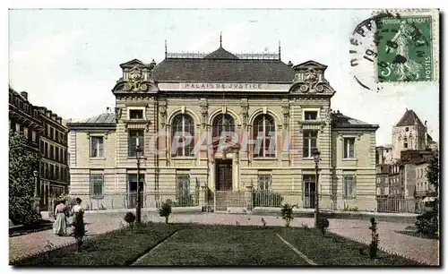 Cartes postales Dieppe Le palais de justice