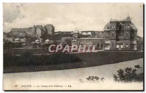 Cartes postales Dieppe Le casino et le chateau