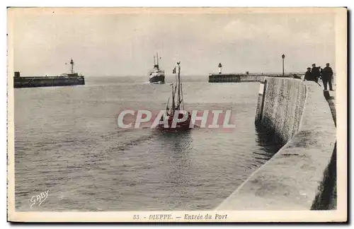 Ansichtskarte AK Dieppe Entree du port