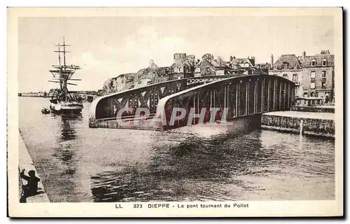 Cartes postales Dieppe Le pont tournant du Pollet