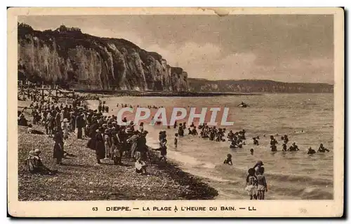 Dieppe - La Plage a l&#39heure du Bain - Cartes postales