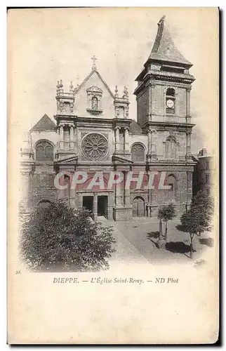 Dieppe - L&#39Eglise Saint Remy - Cartes postales