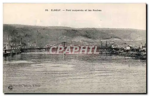 Elbeuf - Pont Suspendu et les Roches - Cartes postales