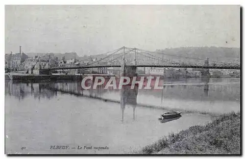 Elbeuf - Le Pont Suspendu - Cartes postales